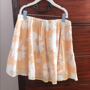 American Eagle Outfitters Orange floral Mini Skater Skirt